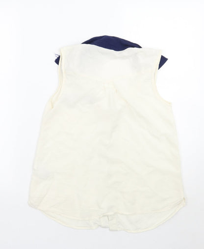 Womens UK Size 8 Blooming Marvellous White Basic Button-Up