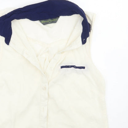 Womens UK Size 8 Blooming Marvellous White Basic Button-Up