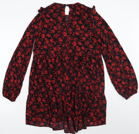 Primark Womens Red Floral  A-Line  Size 12