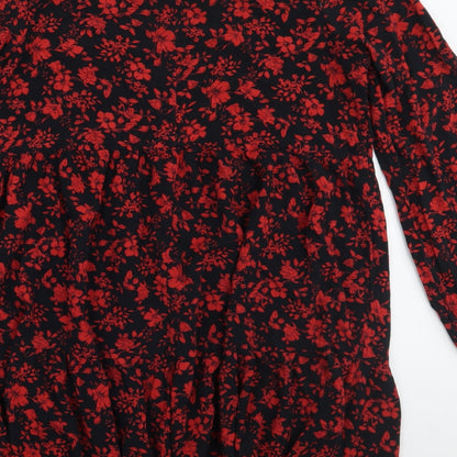 Primark Womens Red Floral  A-Line  Size 12