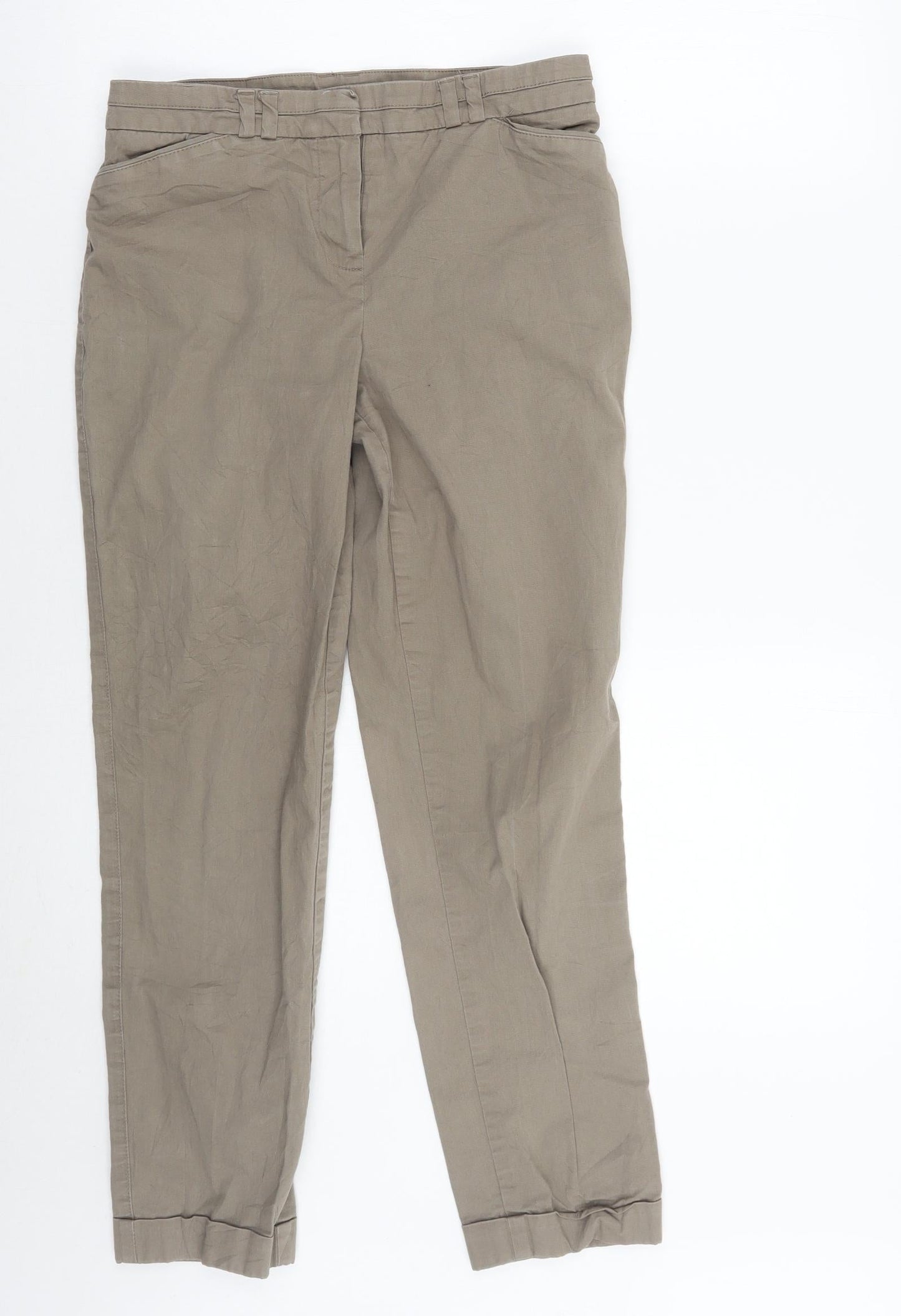Womens UK Size 28 camaieu Regular Fit  Green Trousers