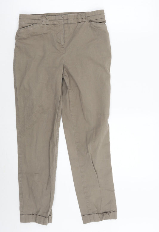 Womens UK Size 28 camaieu Regular Fit  Green Trousers