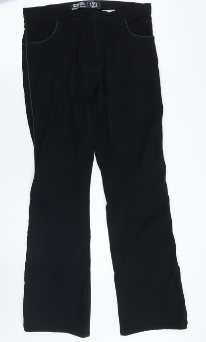Texas bull Womens Black   Trousers  Size 44 L31 in