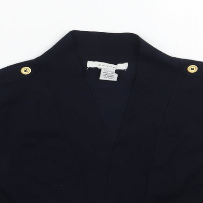 Grace Womens Blue   Cardigan Jumper Size M