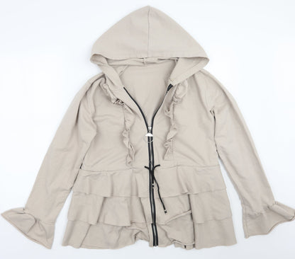 Womens UK Size One Size Preworn Beige Jacket