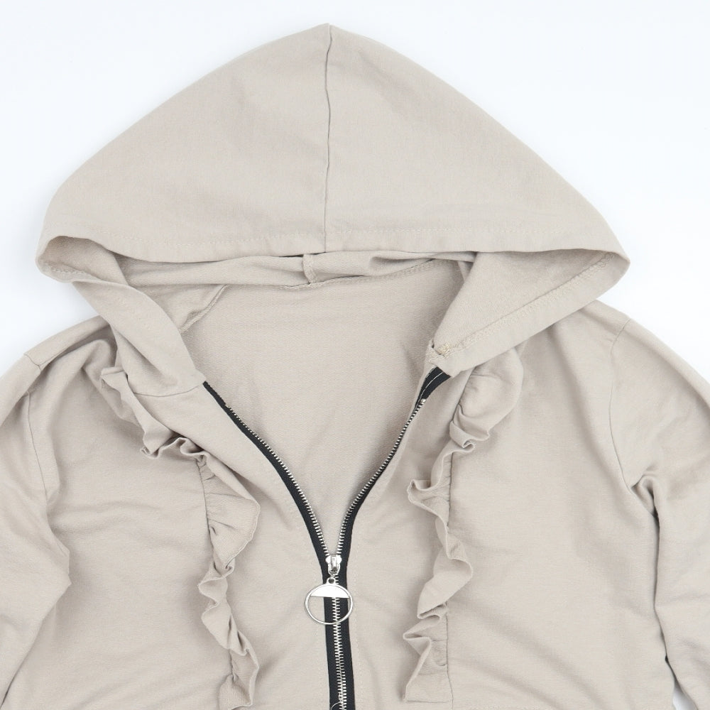 Womens UK Size One Size Preworn Beige Jacket