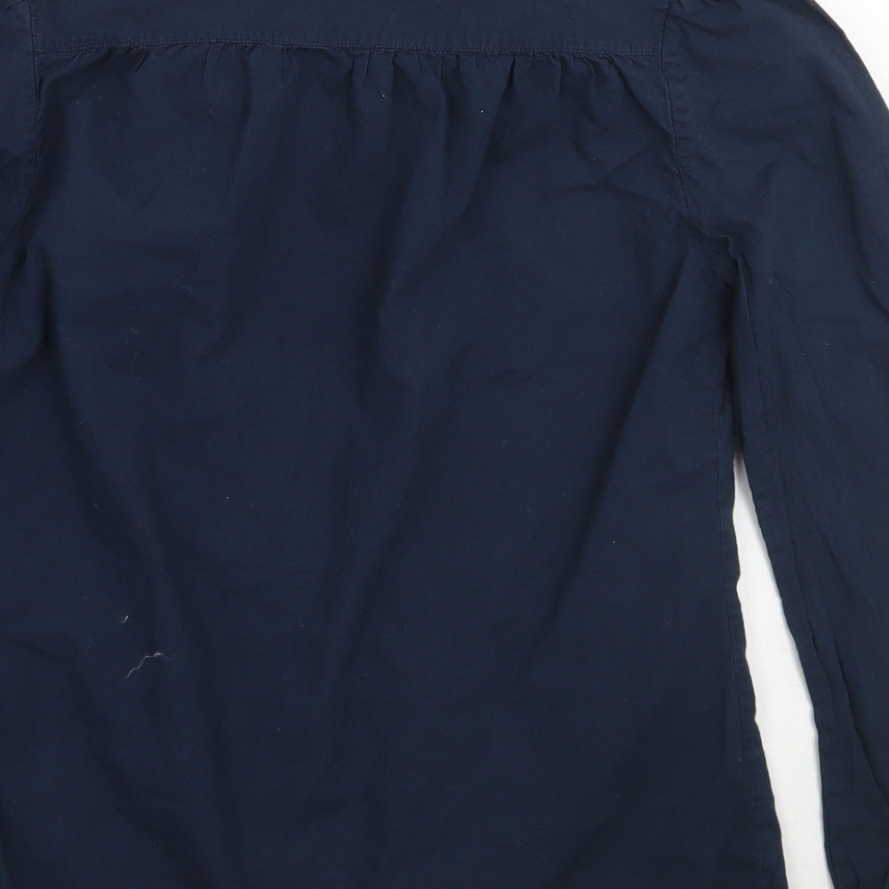 Womens UK Size 8 Jack Wills Blue Basic Button-Up
