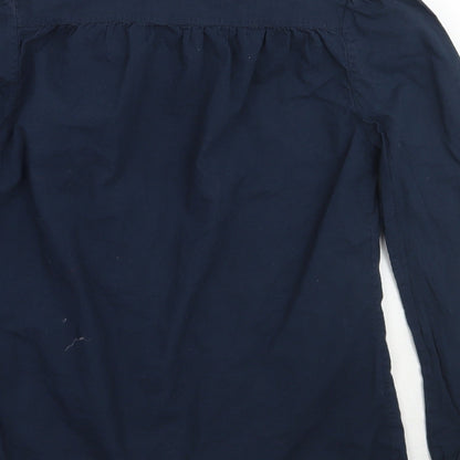 Womens UK Size 8 Jack Wills Blue Basic Button-Up