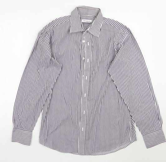 Mens UK Size 15.5 Butler and webb White  Button-Up Long Sleeve Casual Shirt