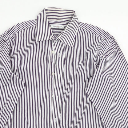 Mens UK Size 15.5 Butler and webb White  Button-Up Long Sleeve Casual Shirt