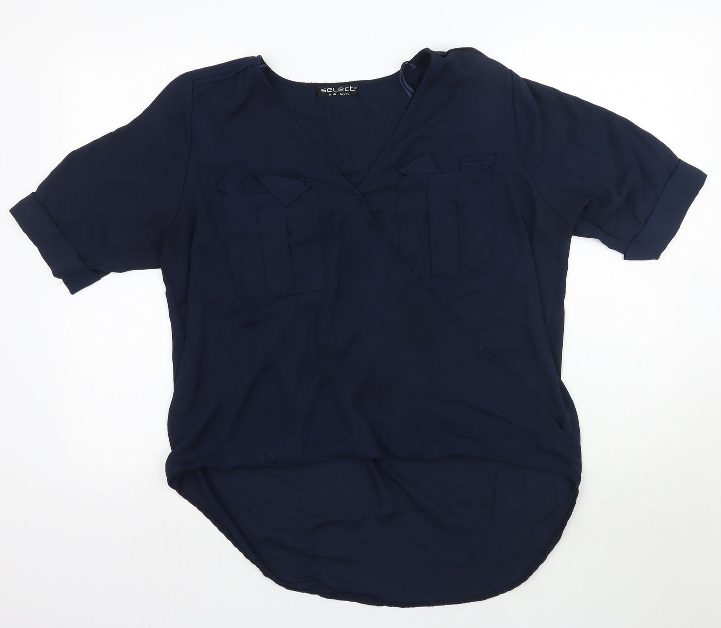 Womens UK Size 16 Select Blue Basic Blouse