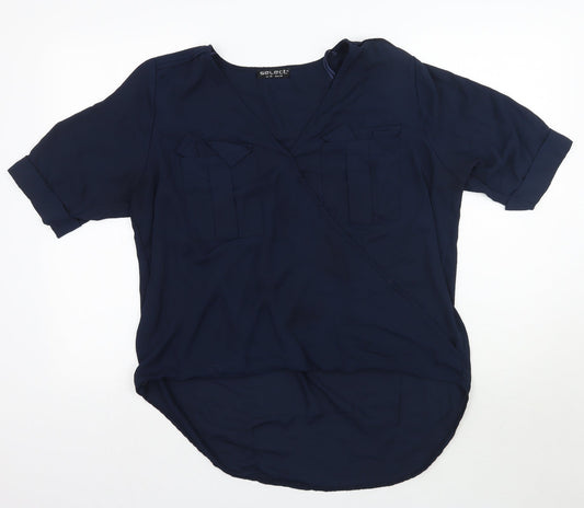 Womens UK Size 16 Select Blue Basic Blouse