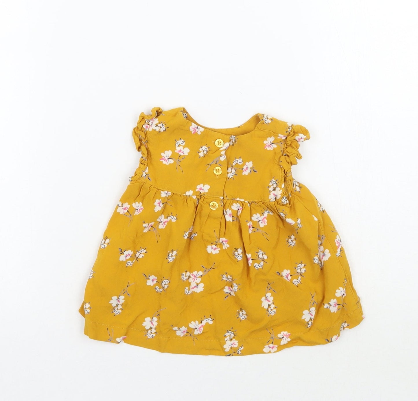Primark Girls Yellow Floral  Basic Blouse