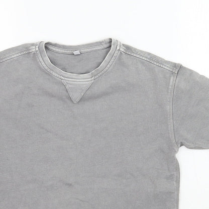 Mark Shale Boys Grey   Basic T-Shirt Size 9-10 Years