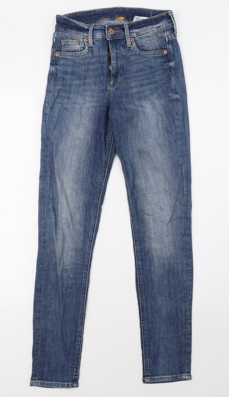 Womens UK Size 25 H&M Regular Fit Skinny Blue Jeans