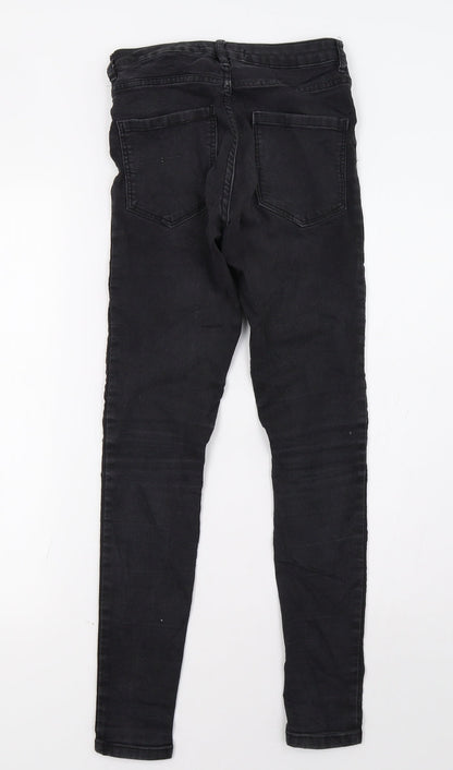 Womens UK Size 6 Sinsay Regular Fit Skinny Black Jeans
