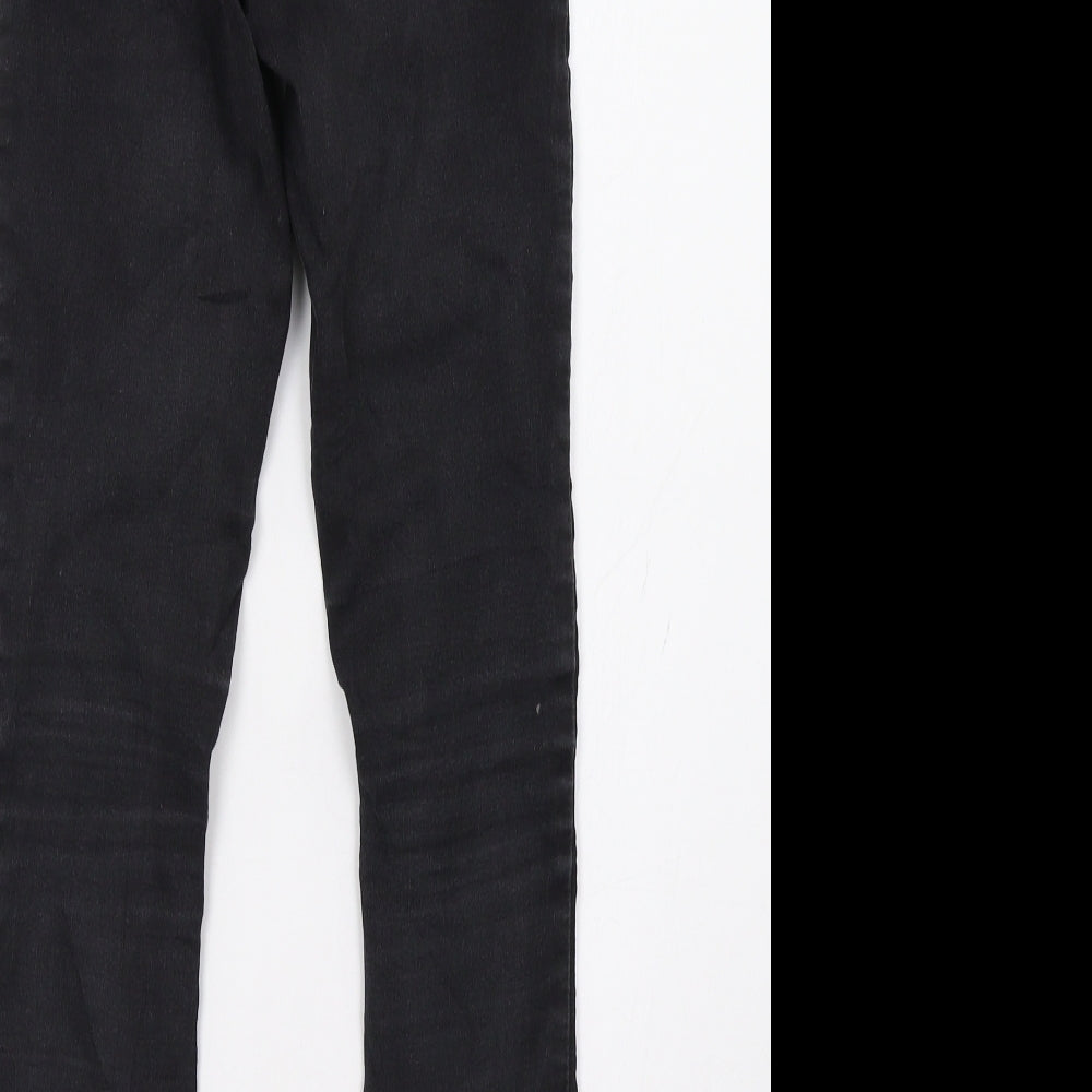 Womens UK Size 6 Sinsay Regular Fit Skinny Black Jeans