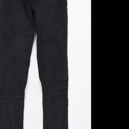 Womens UK Size 6 Sinsay Regular Fit Skinny Black Jeans