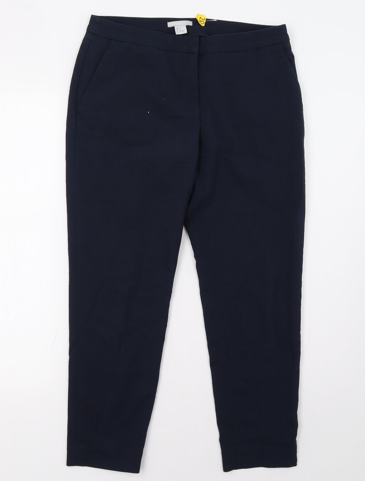 Womens UK Size 10 H&M Regular Fit  Blue Trousers