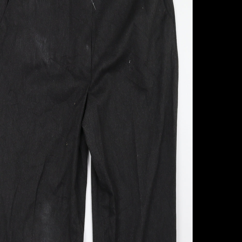Womens UK Size 16 Preworn Regular Fit  Black Trousers