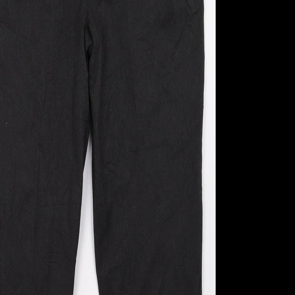 Womens UK Size 16 Preworn Regular Fit  Black Trousers