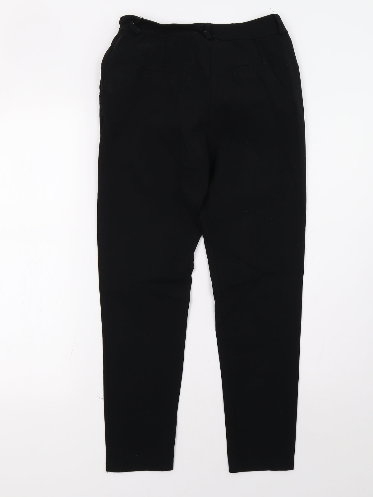 Womens UK Size 8 Preworn Regular Fit  Black Trousers