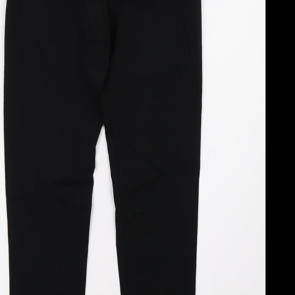 Womens UK Size 8 Preworn Regular Fit  Black Trousers