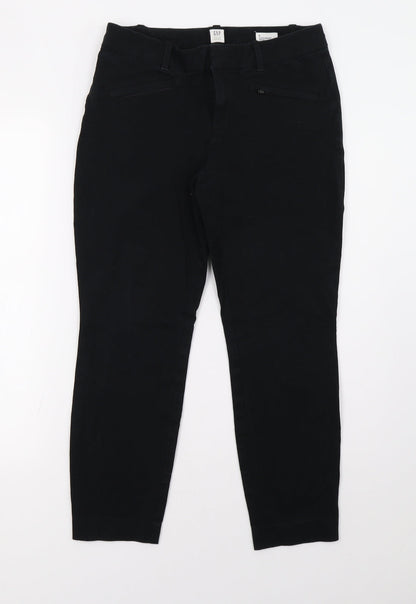 Womens UK Size 28 Gap Regular Fit  Black Trousers