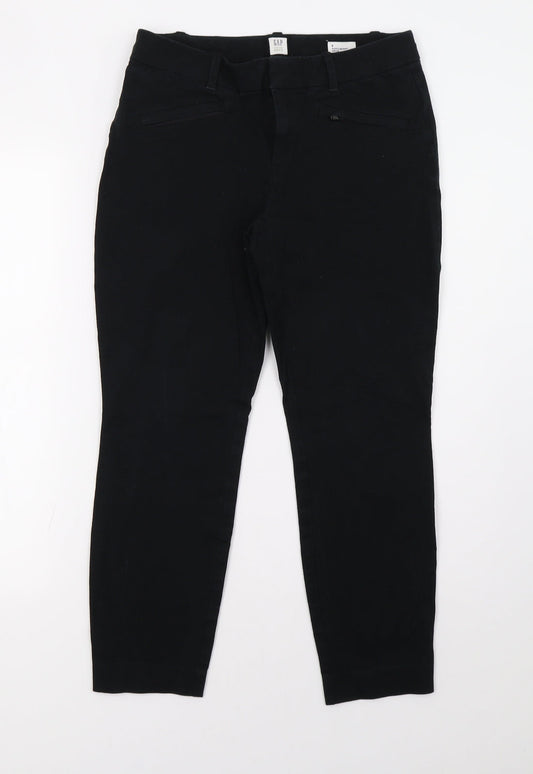 Womens UK Size 28 Gap Regular Fit  Black Trousers