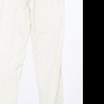 Womens UK Size 12 Clockhouse Regular Fit  White Trousers