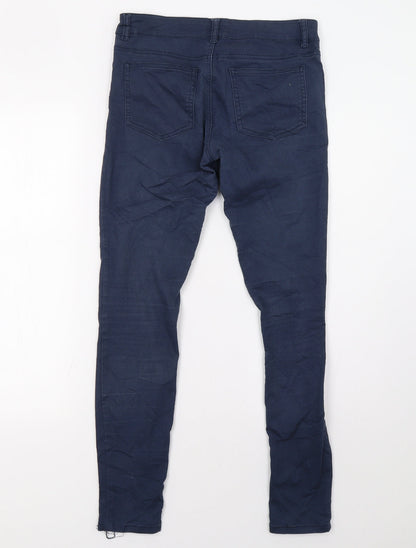 Womens UK Size 10 bikbok Regular Fit Skinny Blue Jeans