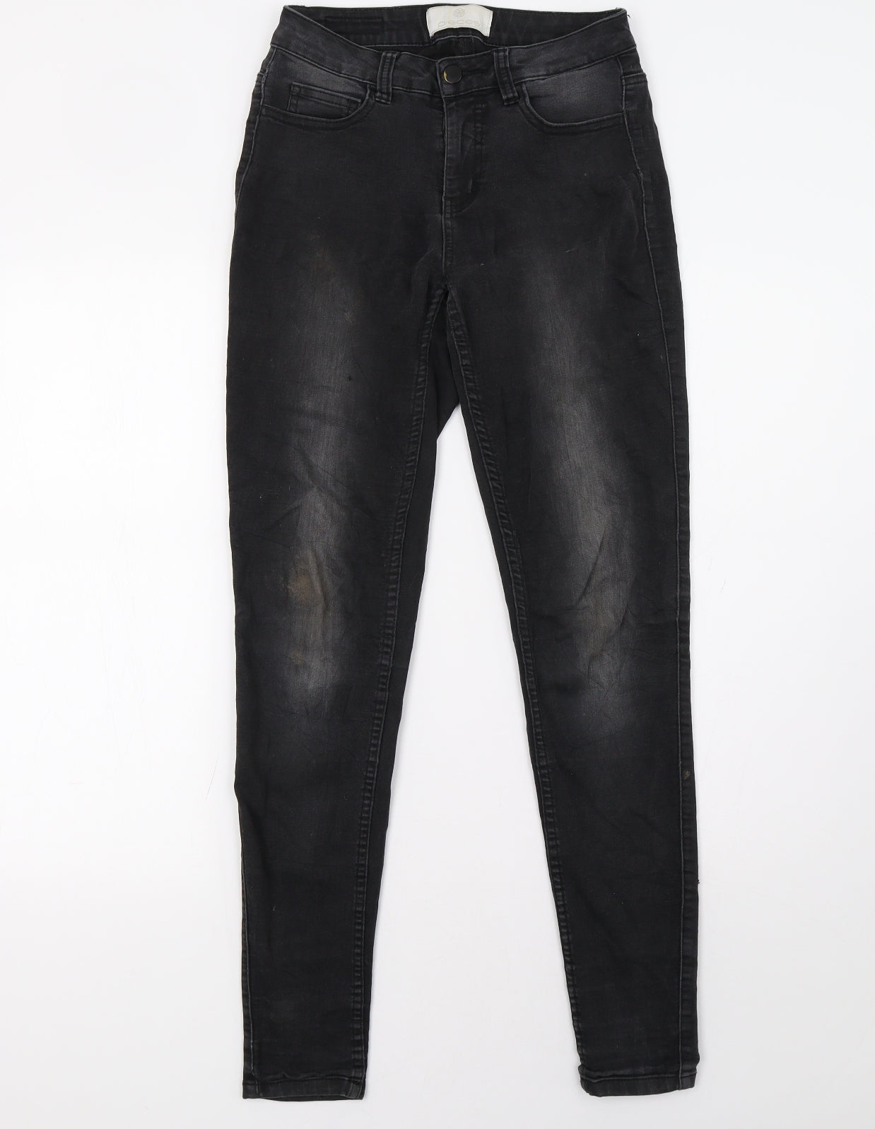 Womens UK Size 8 Pieces Regular Fit Skinny Black Jeans