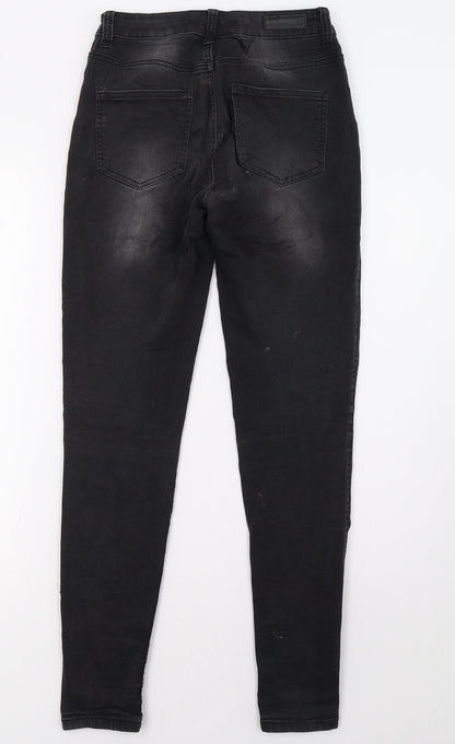 Womens UK Size 8 Pieces Regular Fit Skinny Black Jeans