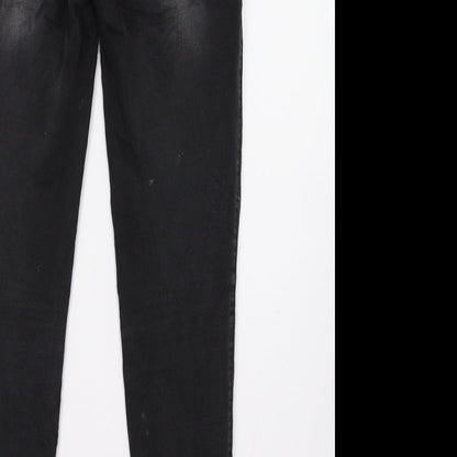 Womens UK Size 8 Pieces Regular Fit Skinny Black Jeans