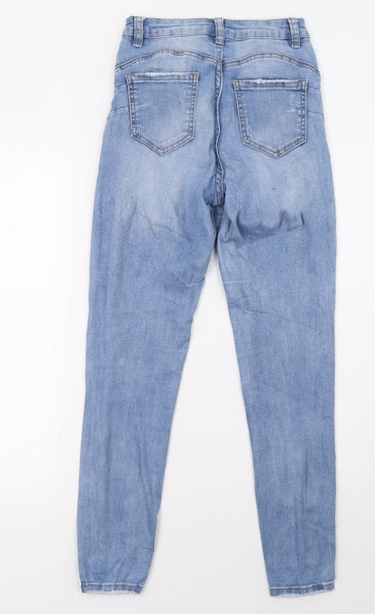 Womens UK Size 6 laulia Regular Fit Straight Blue Jeans