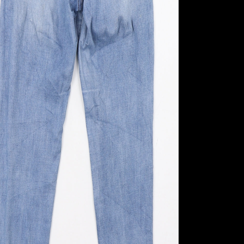 Womens UK Size 6 laulia Regular Fit Straight Blue Jeans