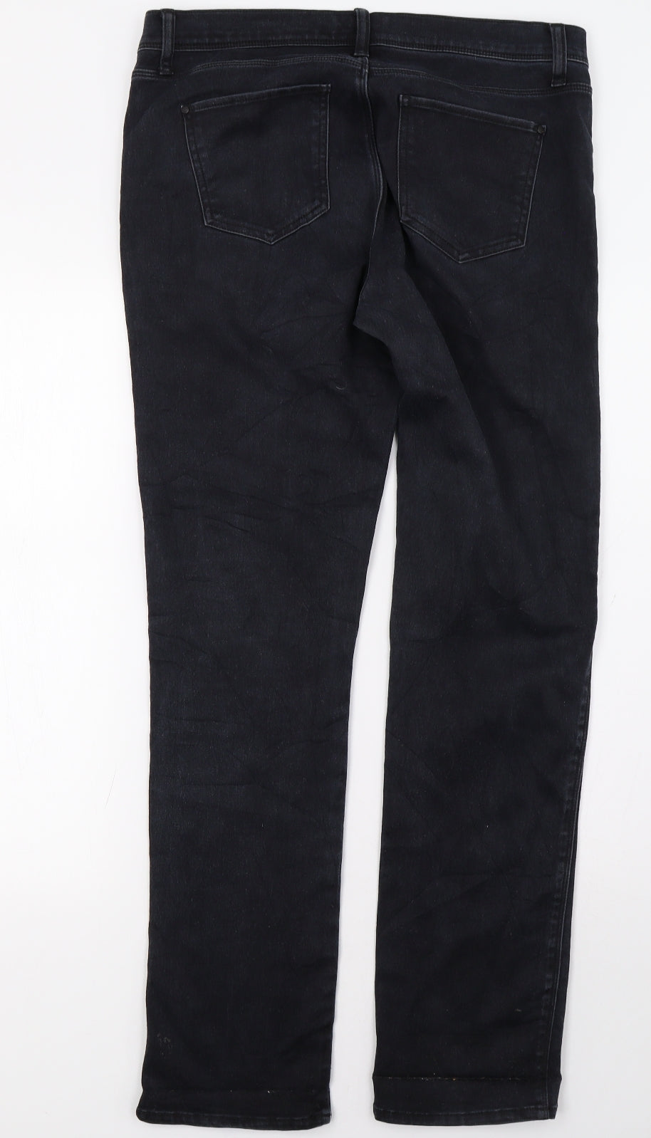 ELLE Womens Black   Straight Jeans Size 12 L32 in