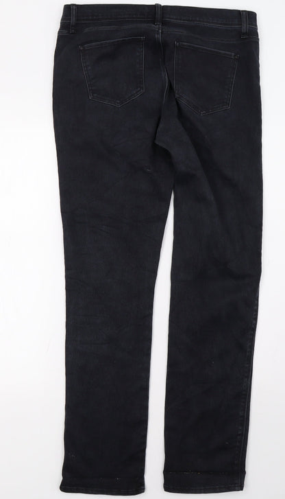 ELLE Womens Black   Straight Jeans Size 12 L32 in