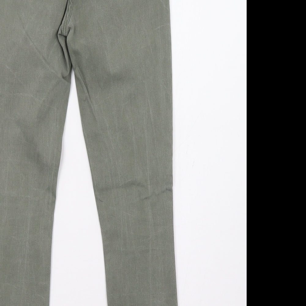 New Look Womens Green  Denim Skinny Jeans Size 10 L27 in