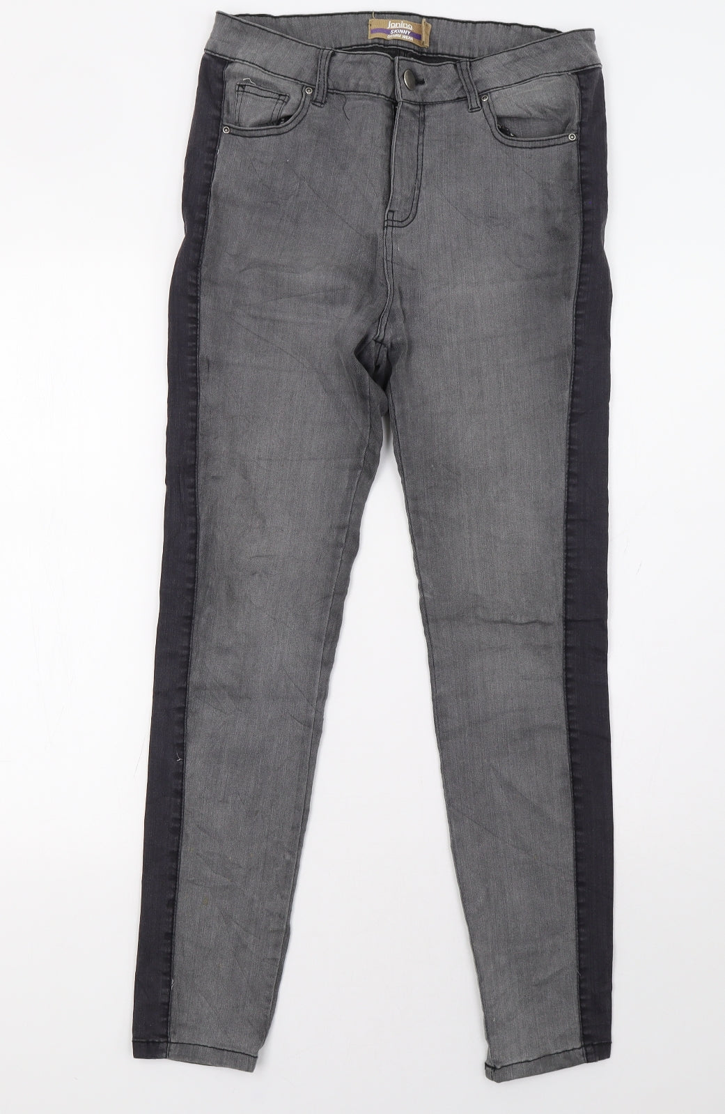 Womens UK Size 10 Janina Regular Fit Straight Grey Jeans