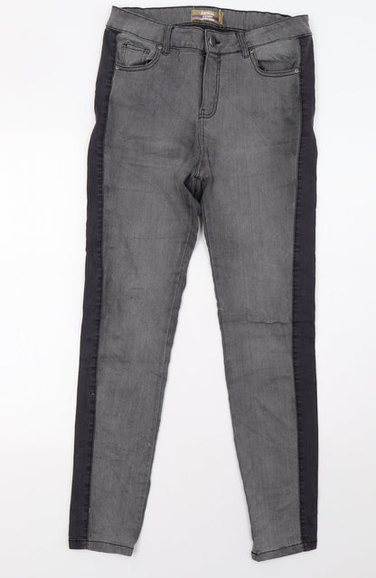 Womens UK Size 10 Janina Regular Fit Straight Grey Jeans