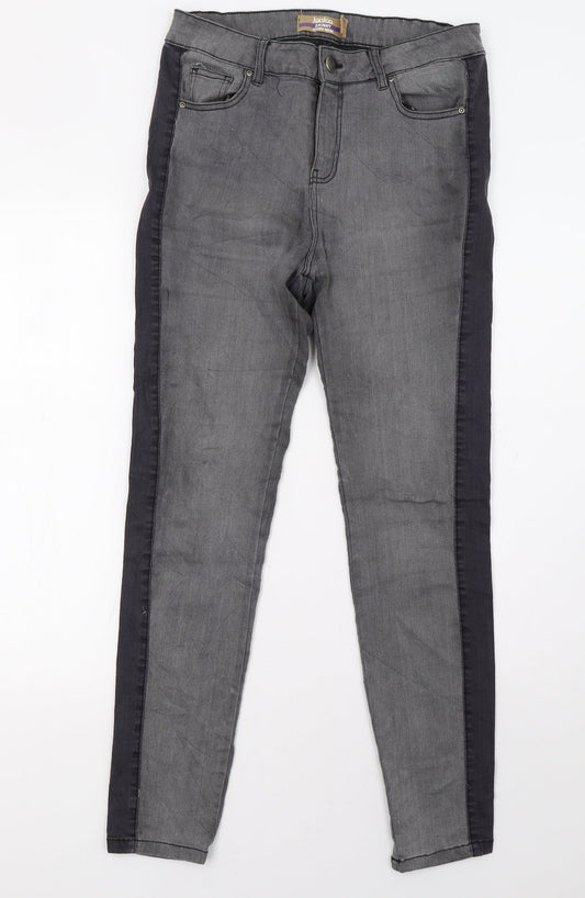 Womens UK Size 10 Janina Regular Fit Straight Grey Jeans