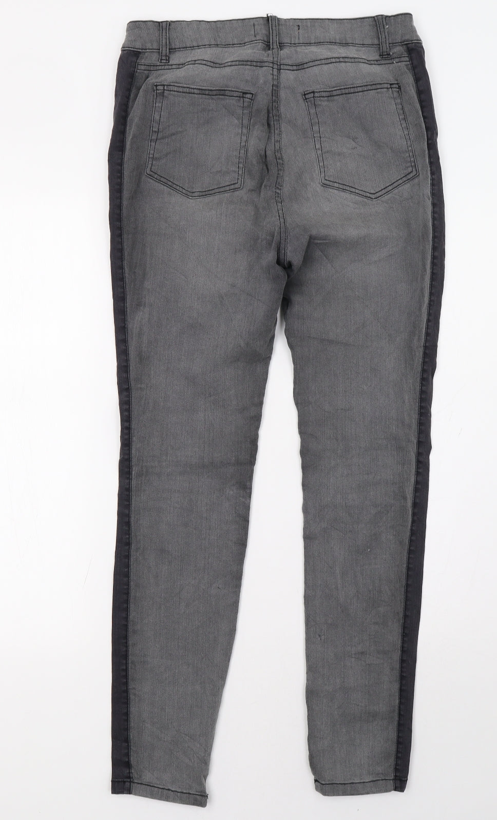 Womens UK Size 10 Janina Regular Fit Straight Grey Jeans