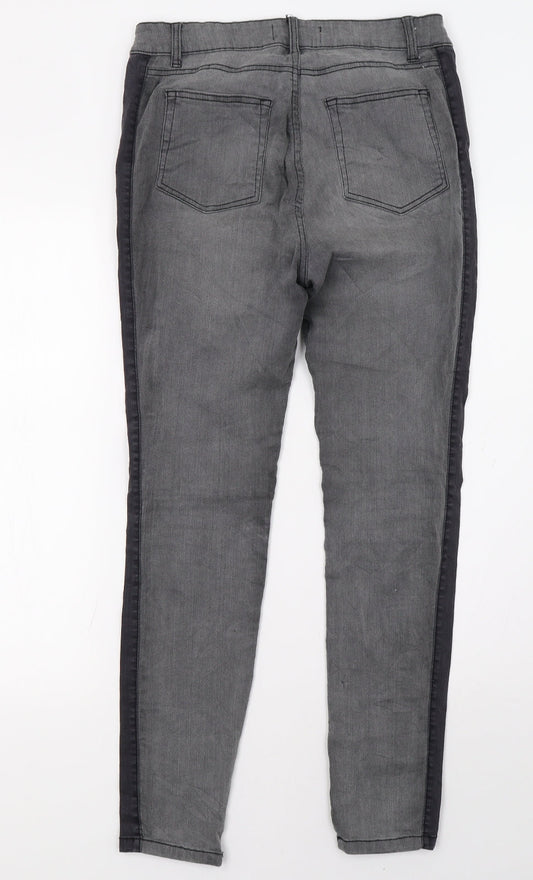 Womens UK Size 10 Janina Regular Fit Straight Grey Jeans