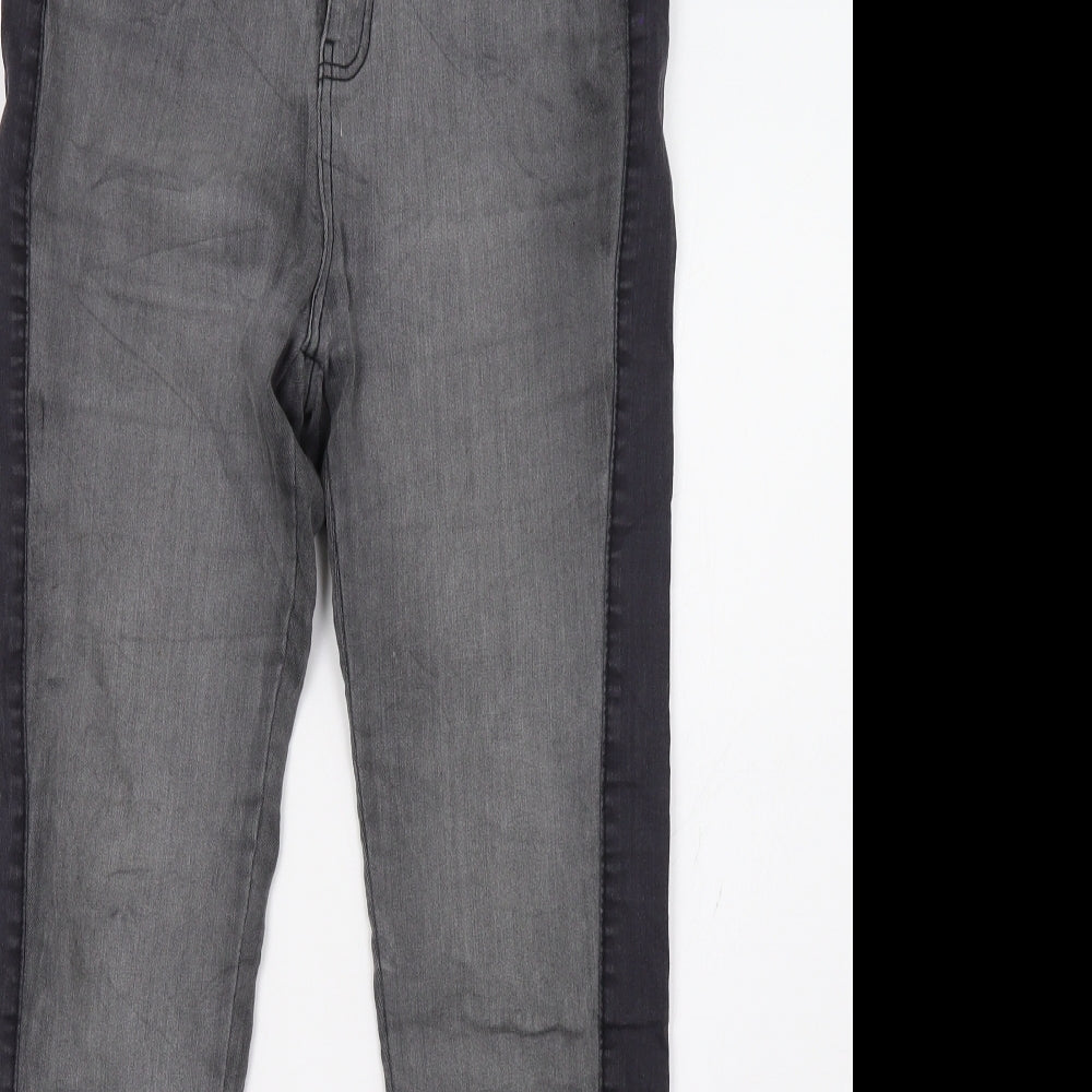 Womens UK Size 10 Janina Regular Fit Straight Grey Jeans