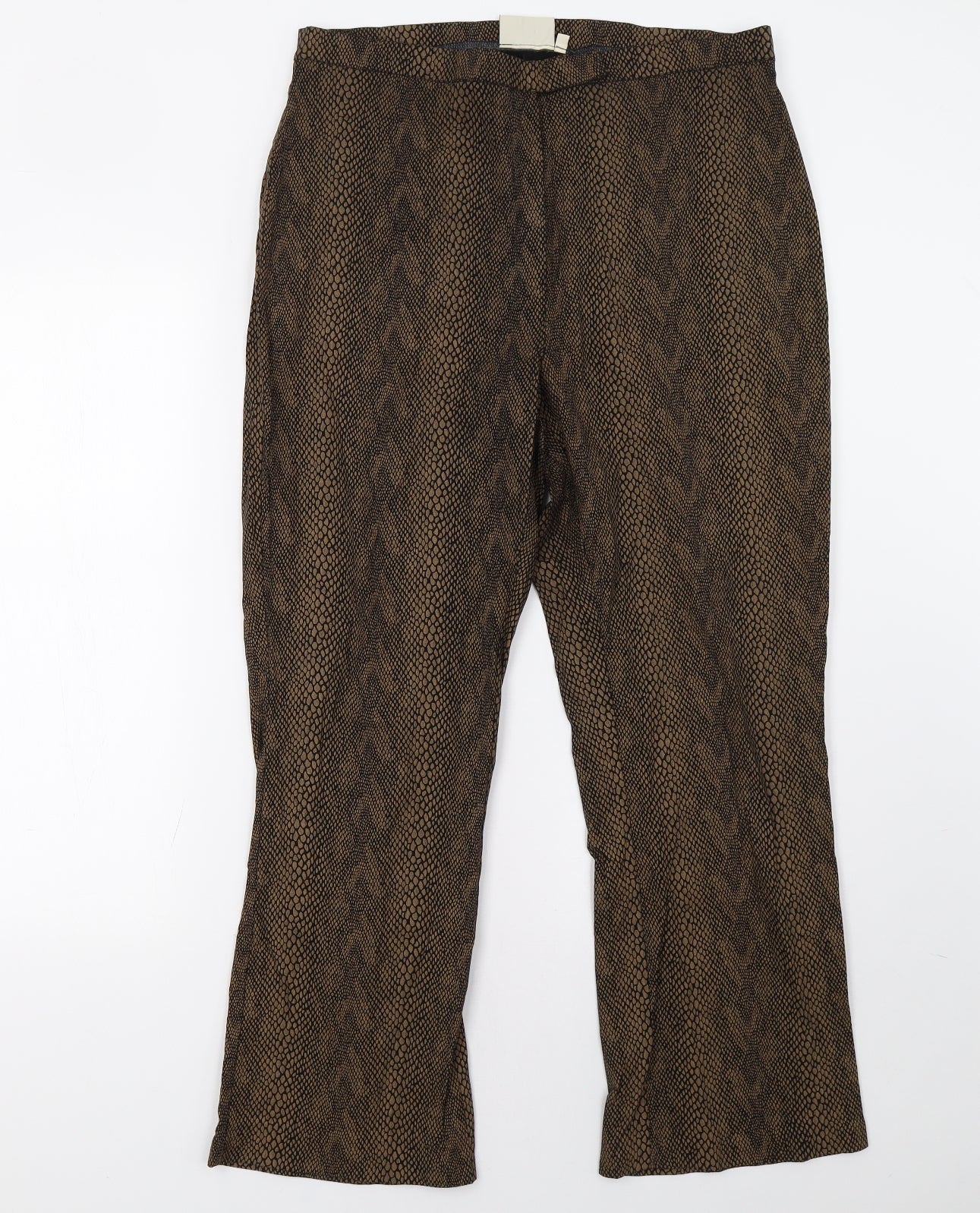 Womens UK Size 14 KappAhl Regular Fit  Brown Trousers