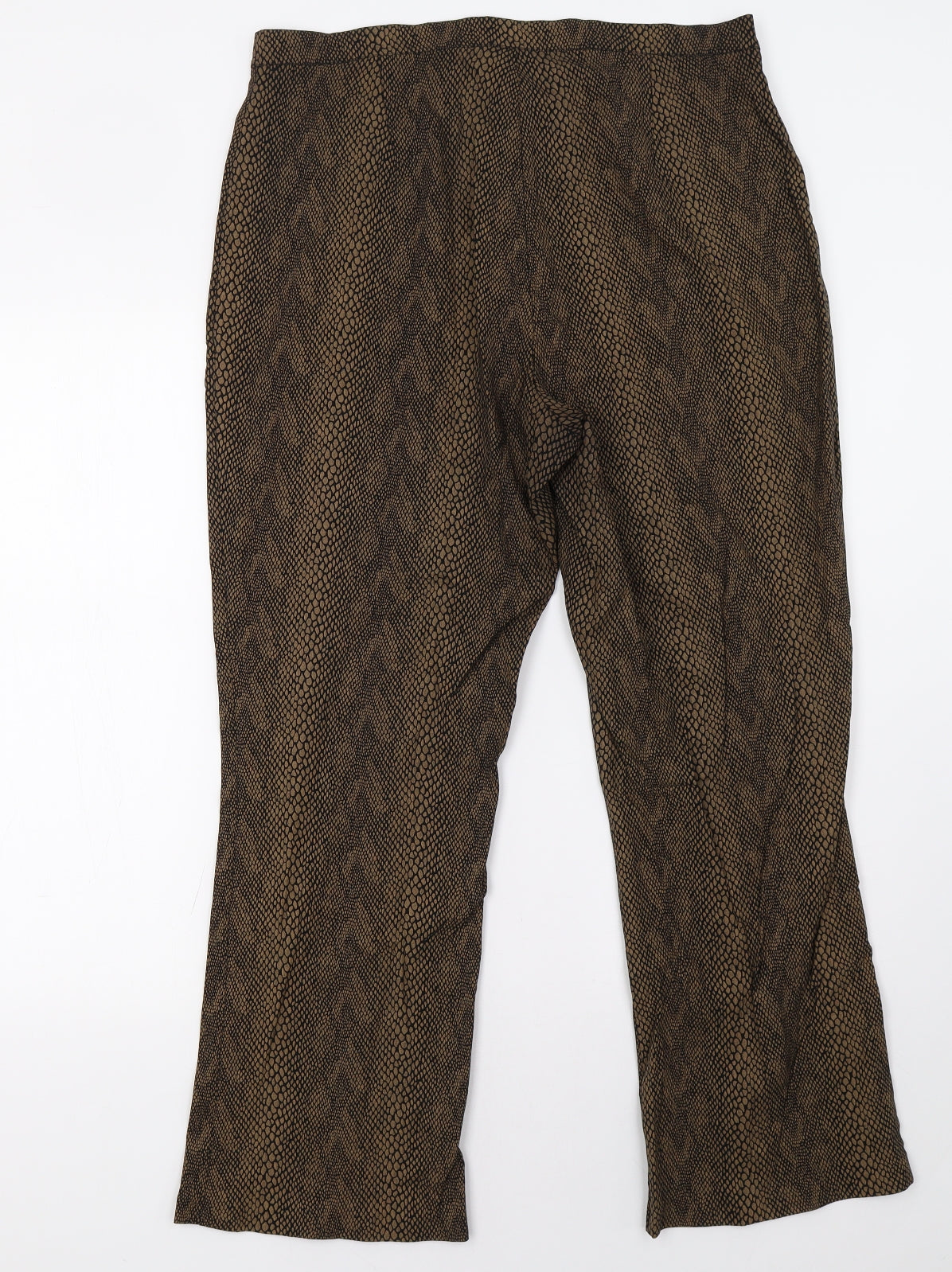 Womens UK Size 14 KappAhl Regular Fit  Brown Trousers