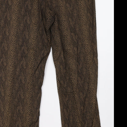 Womens UK Size 14 KappAhl Regular Fit  Brown Trousers