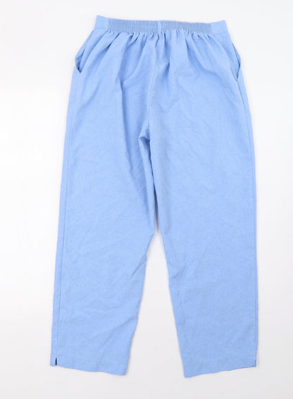 Womens UK Size 30 Preworn Regular Fit  Blue Trousers