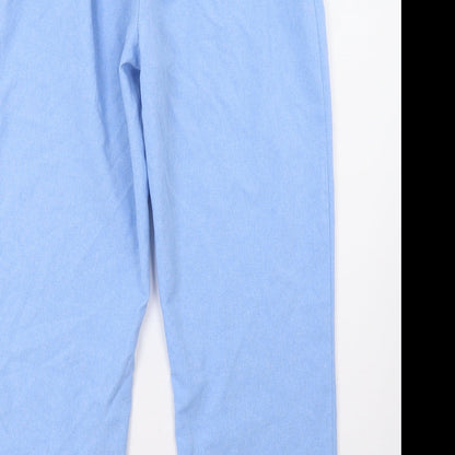 Womens UK Size 30 Preworn Regular Fit  Blue Trousers